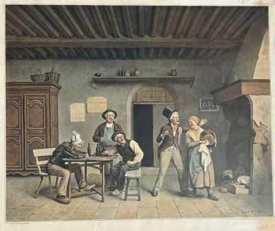 Jean MOREAU (XIX°); d'après La Fête des Vignerons Chromotypo…