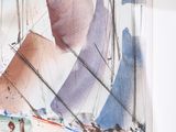 a picture of a painting of a sailboat in the water