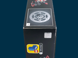 a black box with a picture of a motorcycle on it