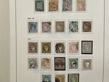 an open book with a bunch of different stamps on it