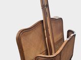 an image of a chair with a mirror on top of it