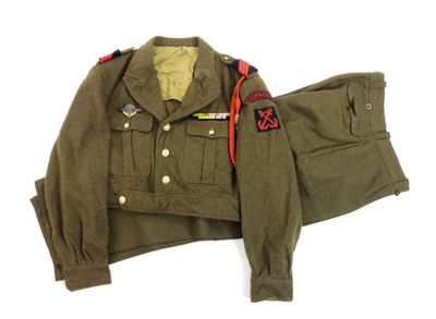 an image of a military uniform is shown on a white background