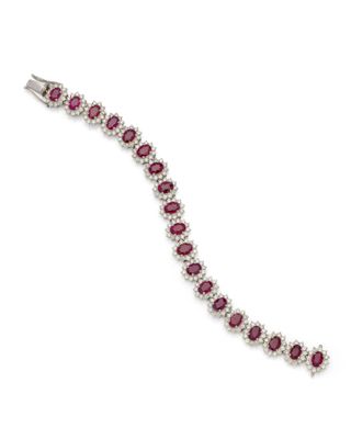 a ruby and diamond bracelet