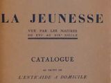 an old book with french writing on it sitting on top of a table