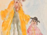 an image of a drawing of a woman and a child