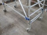a picture of a scaffolding in a warehouse