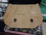a box with some rocks inside of it on a table