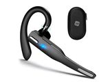 an image of a pair of bluetooth headsets with a charging case