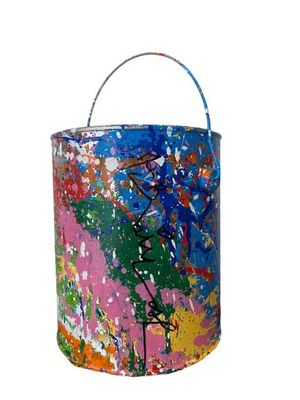 Mr. Brainwash (Né en 1966) Splash Paint Bucket sculpture uni…
