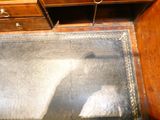 a picture of a cat sitting on a rug in a room