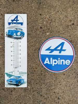 un autocollant sur lequel figurent une voiture et un thermomètre