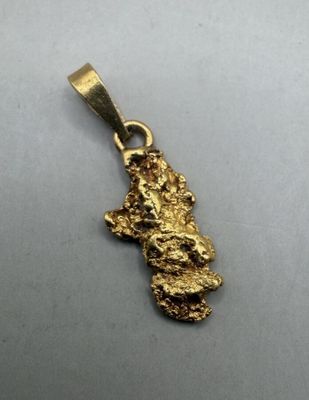 Pendentif Pépite en or jaune 750 millièmes 1,5 g. - Photo 1