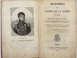 an old book with a picture of a man in a military uniform