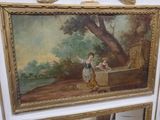 a picture of a painting on the wall of a room