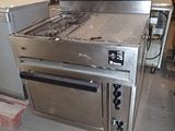 a large oven sitting in the middle of a room