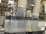 a machine that is sitting inside of a building
