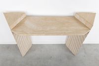 Une console murale ou table de console, à motifs géométrique… (photo 5)
