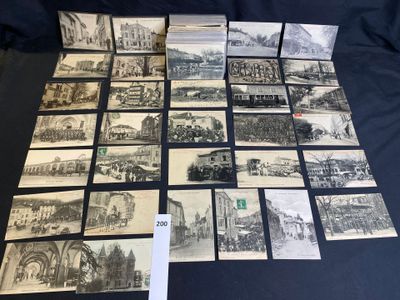 several old postcards of different types and sizes on a table