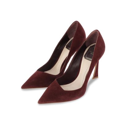 a close up of a pair of shoes on a white background