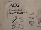 a instruction book with instructions on how to use the aeg