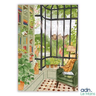 a painting of a cat sitting in a window sill