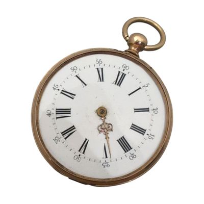 MONTRE GOUSSET en or jaune double cuvette or poids brut 49 g (pas de v - Photo 1