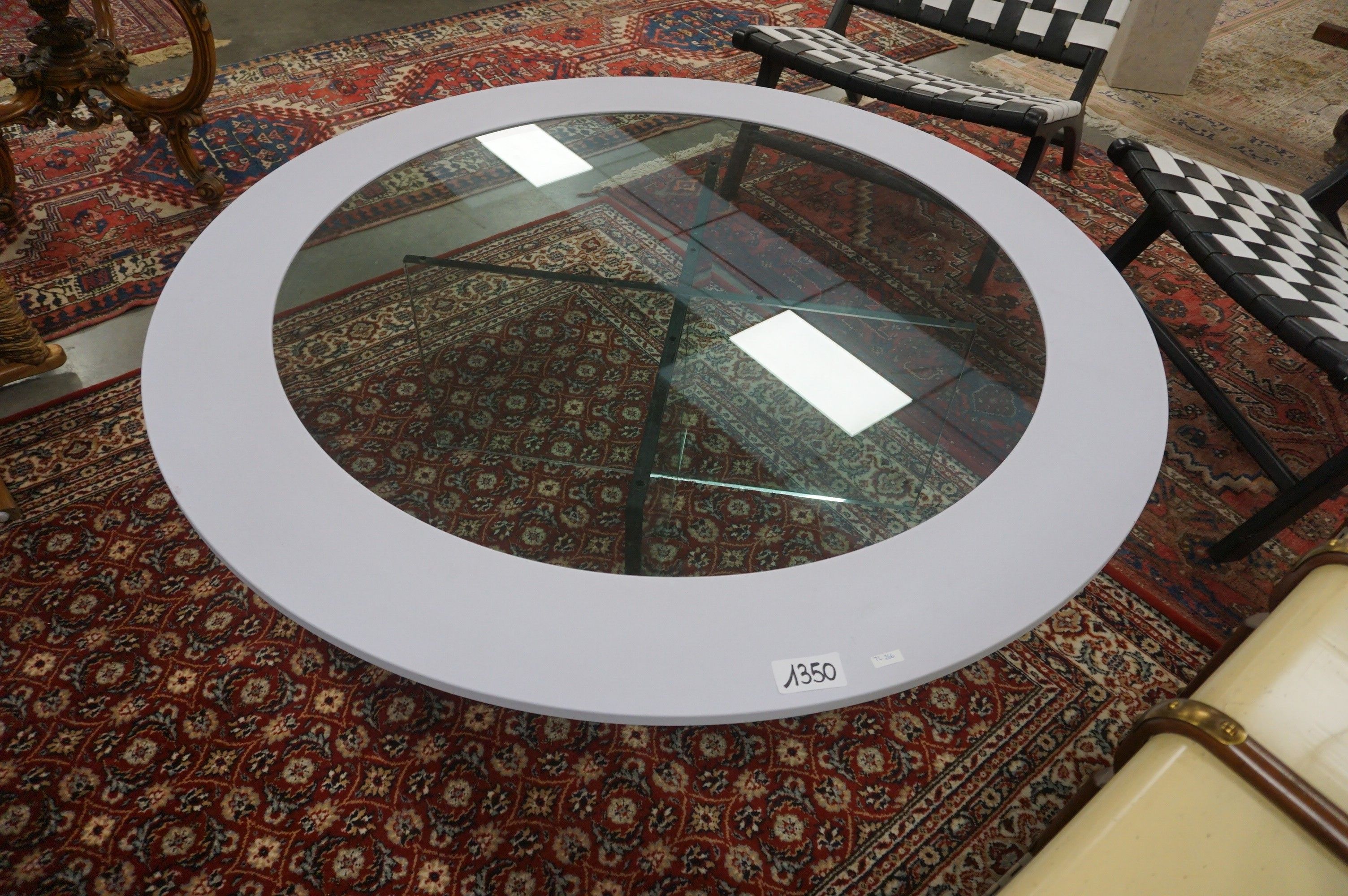 Grande table basse vintage SPACE AGE - avec une structure en…