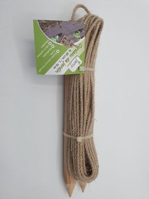 JANY - Cordeau de jardin - 10m chanvre et piquets bois 30cm …