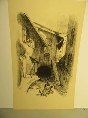 277.55 - Victor PROUVE, GRAVURE, BRIANCON 1931 25 - 30 EURO