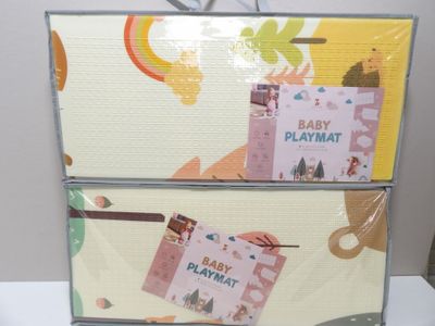 a picture of a baby play mat with a picture on it
