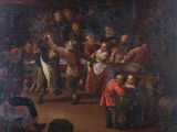 an image of a painting of a group of people in a room