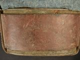 a piece of luggage that has some writing on it
