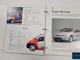 an image of a car brochure with a picture of a car and a picture of a car