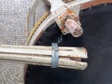 a close up of a piece of wood on a skateboard