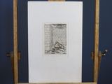 drawing of a man sitting on a chair in front of a window