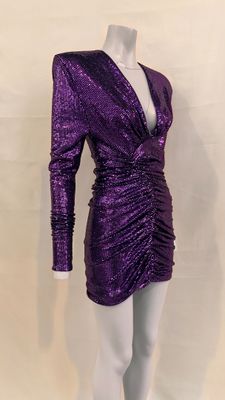 purple sequinized dress on mannequin mannequin mannequin mannequin mannequin mannequin mannequin mannequin manne
