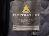 a close up of a deltaplus label on the back of a jacket