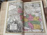 an old book with a map of the country of italy