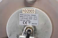 lot : lampe moderne h. 38 cm et miroir rayonnant, cadre en a… (photo 2)