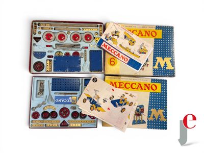 MECCANO Lot de deux boites de jeu de construction en metal, …
