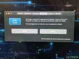 the screen of a computer with a message on it