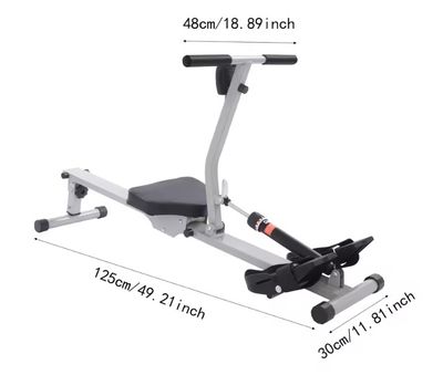 RAMEUR - Rowing Machine hydraulique - Structure métal et sel…