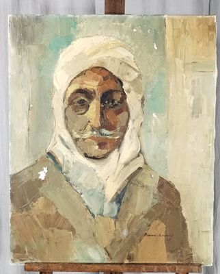 Yvette PINSON-CORMIER. Huile sur toile.