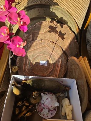 a box with a bunch of items in it on a table
