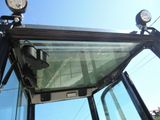 a close up of a mirror on the side of a truck