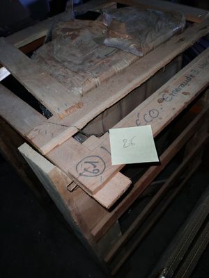 several pieces of wood sitting on top of a wooden pallet