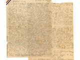un morceau de vieux papier sur lequel on a écrit