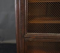 Bibliothèque de poupée en placage de bois peint. (photo 2)