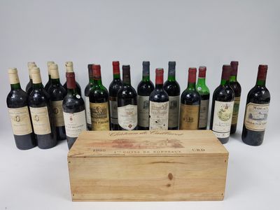 20 bouteilles BORDEAUX et 1 magnum (dont 7 Brown-Lamartine 1…