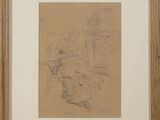 an image of a drawing of a woman sitting on a chair